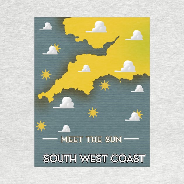 South West Coast England travel poster by nickemporium1